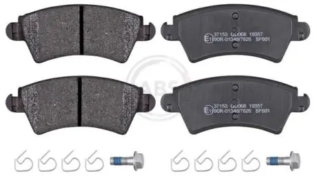 Гальмівні колодки пер. Peugeot 206/306 94- (Bosch) (130,9x52,2x18) A.B.S. 37153