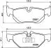 Фото 4 - гальмівні колодки дискові задні BMW 3 (E90/E90N) 320d 05-/X1 (E84) 09- HELLA 8DB355011-301 Гальмівні колодки дискові задні BMW 3 (E90/E90N) 320d 05-/X1 (E84) 09- HELLA 8DB355011-301 (фото 4)