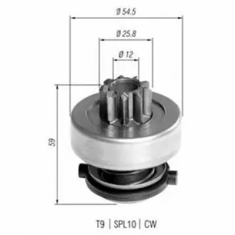 Бендикс (z=9) AUDI 80, 90 1,6D/1,9D [940113020372] MAGNETI MARELLI AMB0372