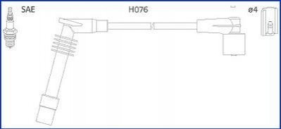 Комплект проводів запалювання HITACHI (HÜCO) 134251 (фото 1)