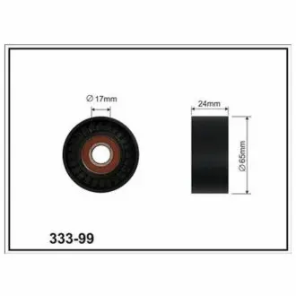 VW Ролик натяжной (17x65x24)(пл) Golf V/VI Passat SKODA Octavia CX CX33399