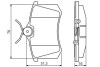 Гальмівні колодки задн. AUDI A3,A4,A6 SEAT VW Golf 3/4 SKODA BOSCH 0986495231 (фото 1)