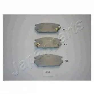 Комплект тормозных колодок, дисковый тормоз JAPANPARTS PP-510AF