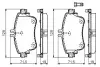 Колодки гальмівні (передні) MB A-class (W176)/B-class (W246) 11-18 BOSCH 0986494663 (фото 2)