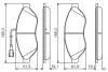 Комплект тормозных колодок, дисковый тормоз BOSCH 0986495293 (фото 6)