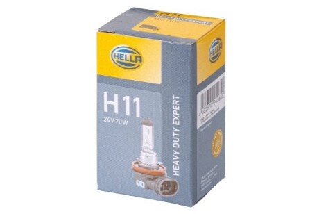 H11 DP (двойной ресурс!) 24V 70W Автолампа (цоколь PGJ19-2) HELLA 8GH 008 358-251