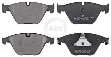 Тормозные колодки пер. BMW 5 (F10) 10- (ATE) (155,1x68,5x18,9) A.B.S. 37829