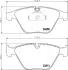 Гальмівні колодки дискові перед. BMW 3 (E90/E90N) 320d 05-/X1 (E84) 09- HELLA 8DB355013-931 (фото 4)
