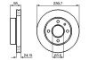 Диск гальм.передн.вентил.FORD Orion,Escort,Fiesta (239,7*24,1) BOSCH 0986478148 (фото 5)