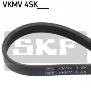 Ремінь П-клиновий 4EPK711 (Elastic) FORD Focus C-Max 1.8 -07 SKF VKMV 4SK711 (фото 1)