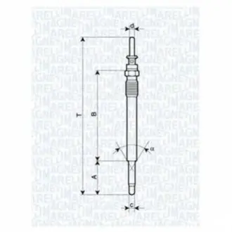 Свічка розжарювання ASTRA, OMEGA, VECTRA [] MAGNETI MARELLI 062900009304