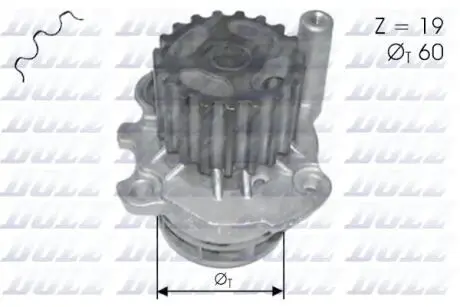 VW водяна помпа Audi,Golf,Passat,Octavia,Touran,T5 1.9TDI DOLZ A-196