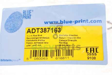 Наконечник тяги рульової (L) Toyota Camry 01-11 BLUE PRINT ADT387163