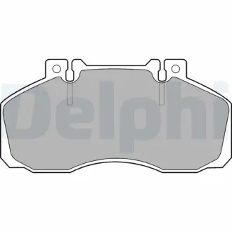 Комплект гальмівних колодок, дискове гальмо Delphi LP662
