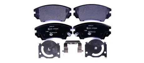 Гальмівні колодки пер. Opel Astra J 09-/Insignia 08- (Mando) HELLA 8DB355013-041
