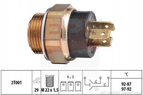 PEUGEOT вимикач вентилятора 205,309,405,Citroen BX,C15 EPS 1.850.612 (фото 1)