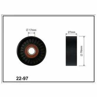 DB Натяжной ролик ременного привода(17x76x28)(пл) W203/W211 CX CX2297