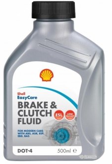 0,5л Brake Clutch fluid DOT4 ESL гальм. рідина (DOT-4) SHELL AT59H (фото 1)