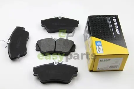 Гальмівні колодки пер. T4 1.9TD/2.4D >99 (R15)(невент.диск) BREMSI BP2625