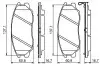 Колодки гальмівні (передні) Hyundai Terracan/Equus/Kia Amanti 99- BOSCH 0986494347 (фото 2)