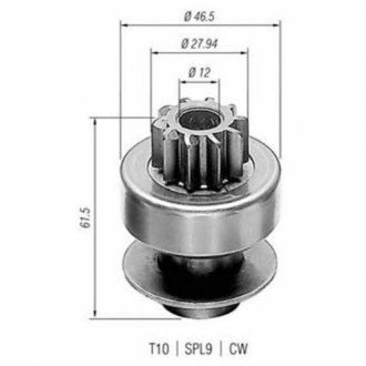 RENAULT бендикс R18/25 Master, Trafic 2,1D/TD MAGNETI MARELLI AMB0165