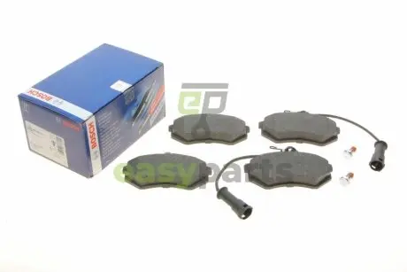 Колодки гальмівні (передні) Audi 80/100 -90 (з датчиком) BOSCH 0986466693