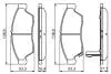 SUZUKI гальмівні колодки передн. LIANA 1.3I-1.6I 06/02 BOSCH 0986494238 (фото 6)