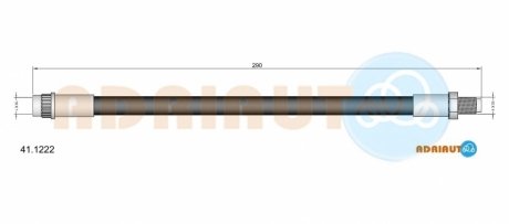 RENAULT шланг гальмівний передн. R19, задн R21 310mmm ADRIAUTO 41.1222 (фото 1)