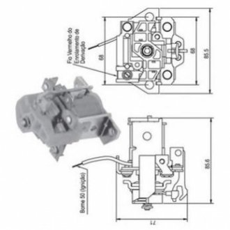 Соленоїд FIAT.CUMMINS - BOSCH [940113050336] MAGNETI MARELLI AME0336 (фото 1)