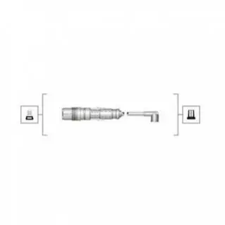Високовольтні дроти SEAT 1.4, VW 1.0, 1.4 MAGNETI MARELLI MSQ0119
