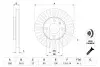 VW диск гальмівний передн.Up,Load,Skoda Citigo,Seat 11- BOSCH 0986479776 (фото 5)