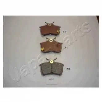 Комплект тормозных колодок, дисковый тормоз JAPANPARTS PP-407AF (фото 1)