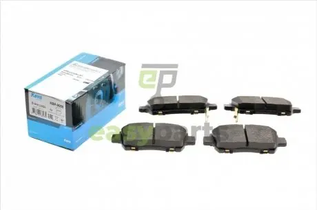 Колодки гальмівні (передні) Toyota Corolla 01-07/iQ 08-15/Prius 00-09 (з датчиком) KAVO PARTS KBP-9009
