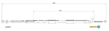 Фото 1 - трос тормозной TOYOTA Corolla AE100/1-CE100-EE100/1RH91- ADRIAUTO 52.0207.1 Трос тормозной TOYOTA Corolla AE100/1-CE100-EE100/1RH91- ADRIAUTO 52.0207.1 (фото 1)