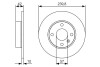 Диск гальмівний (задній) Opel Astra G/H 98-/Meriva A 03- (239.8x10) BOSCH 0986479S52 (фото 1)