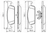 RENAULT колодки гальм. передні Sandero 12-, Logan 12- BOSCH 0986495462 (фото 1)