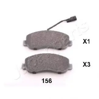 Комплект тормозных колодок, дисковый тормоз JAPANPARTS PA-156AF