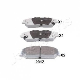 TOYOTA колодки гальм. передні Camry 2,5-3,5 11- JAPANPARTS PA-2012AF