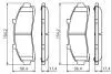 FORD колодки гальмівні передні EXPLORER 4.0 V6 93- BOSCH 0986424656 (фото 5)