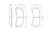 NISSAN колодки гальмівні передні SUNNY 1.6 B12 86- BOSCH 0986493450 (фото 4)