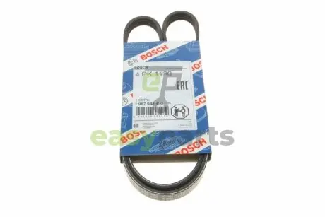 Ремінь генератора Toyota Yaris 1.5/1.3 99-05 (4PK1180) BOSCH 1987948490