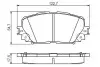 Комплект гальмівних колодок, дискове гальмо BOSCH 0986495109 (фото 1)