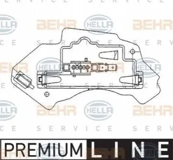 DB блок (OE-виконання!) керування опалювачем W210 HELLA 5HL 351 321-131
