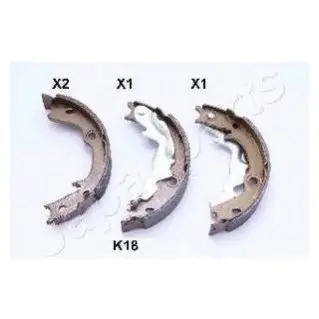 HYUNDAI гальмівні щоки Accent -10, KIA Rio 05- JAPANPARTS GF-K18AF