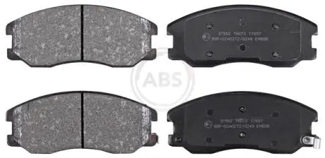 Фото гальмівні колодки пер. Chevrolet Captiva 06- (akebono) A.B.S. 37582 Гальмівні колодки пер. Chevrolet Captiva 06- (akebono) A.B.S. 37582