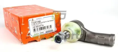 Наконечник тяги рульової (L) Audi A3/Skoda Octavia/VW Golf IV 95-10 (L=75mm) (короткий) ASMETAL 17VW1255