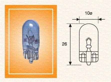 W5W фіолет. 12V5W автолампа безцокольна MAGNETI MARELLI W5W 12V Blue