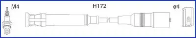 HITACHI BMW Комплект высоковольтных проводов E36 1.6 93- HITACHI (HÜCO) 134763