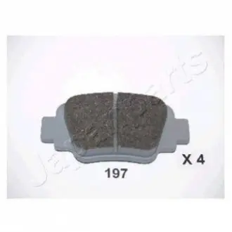 Комплект тормозных колодок, дисковый тормоз JAPANPARTS PP-197AF