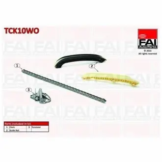 К-кт ланцюга ГРМ Skoda Fabia 1.2 01-/VW Polo 1.2 02- FAI TCK10WO